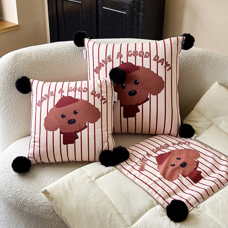 卡通办公a室沙发抱枕被子两用车载靠垫午睡枕头宿舍盖毯空调被新