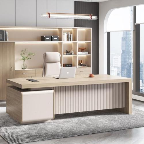 大气老板桌办公桌简约现代单人办公桌子财务桌主管经理桌椅大班台