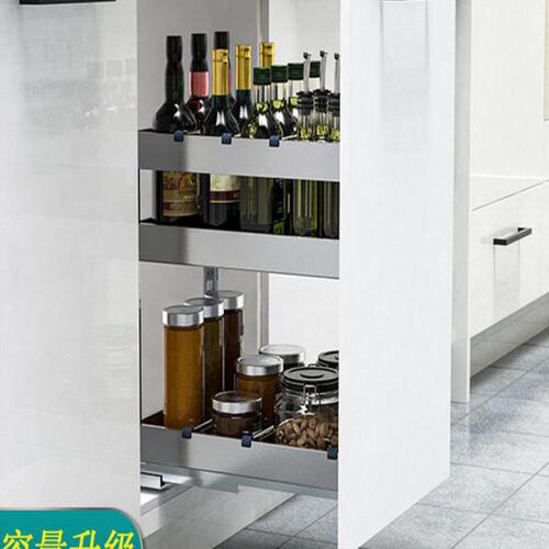 浅拉蓝400以内360深250橱柜调味篮300抽屉式350柜体450菜板调味架