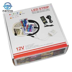 工厂直销 裸板滴胶防水灯带套装 5050RGB套装 LED七彩灯条12V60灯