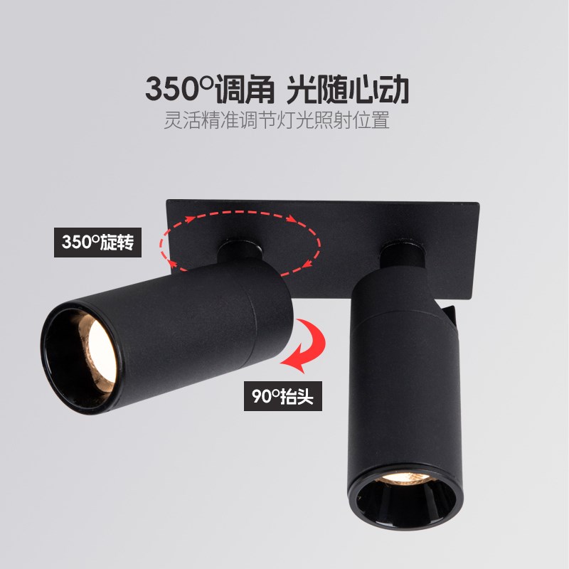 15度光束角射灯嵌入式头餐厅餐桌W8度小角度15度聚光氛围灯