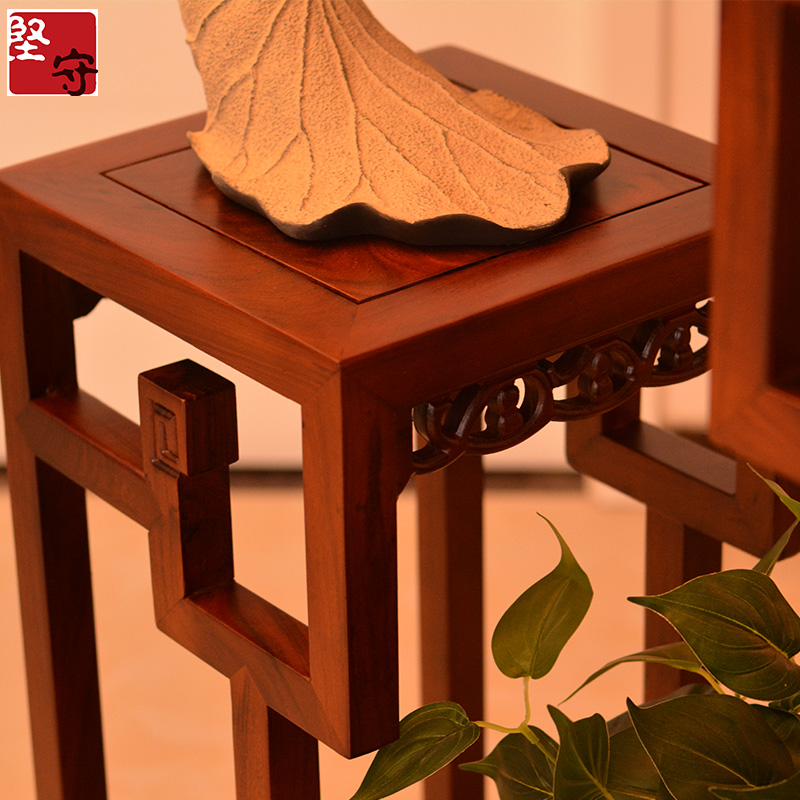 花架中式实木中式多层绿萝客厅榆木质置物多宝格盆景鱼缸奇石花架