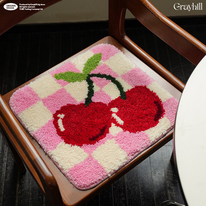 GrayHill防滑簇绒椅垫客厅汽车办公室久坐屁股垫学生防凉可爱坐垫