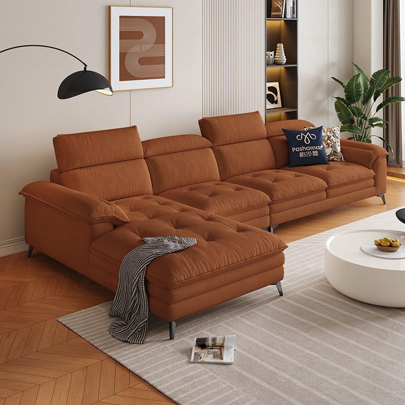 帕沙曼布艺沙发贵妃现代客厅大象耳朵可调节云朵沙发转角