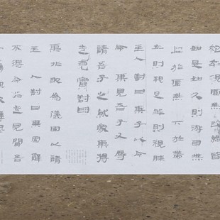 士相见武威汉简水写布毛笔书法练字描红摹写书法初学者万次练习