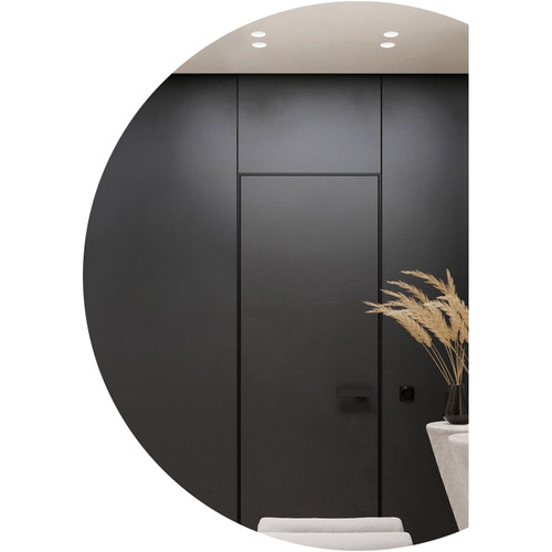 伯仑大半圆镜子全身穿衣镜子贴墙自粘试衣镜家用装饰镜玄关镜挂墙