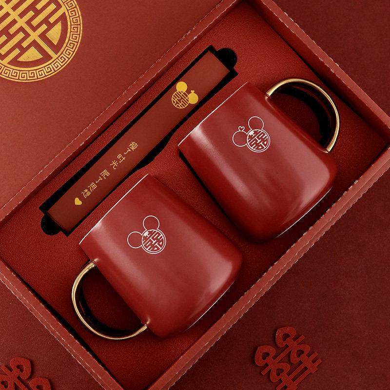 结婚洗漱杯定制牙刷杯套装陪嫁情侣新婚用红色陶瓷漱口杯牙杯一对,家庭/个人清洁工具,洗漱杯,淘宝优惠券,粉丝福利购,淘宝优惠卷