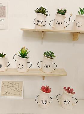 ins彷真多肉客厅桌面装饰洞洞板小摆件电视柜盆栽创意家居饰品