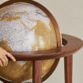 直径宏微地球玄关书房客厅别墅办公室装 饰品落地端礼