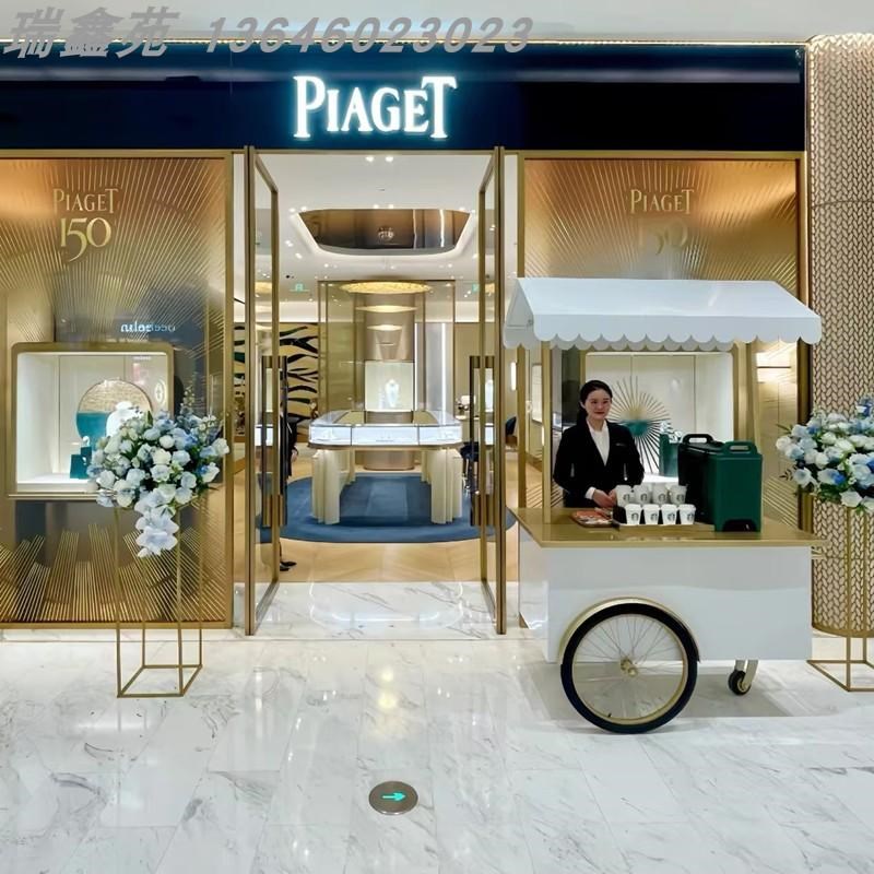 铁艺花车商场咖啡车多功能装饰品售卖车展会车摆摊架摊位推车