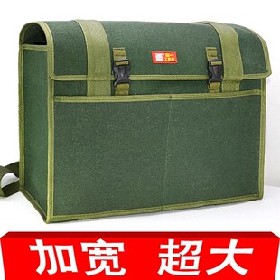 特大号工具包帆布加厚大容量电工包巨型包加宽瓦工加大木工兜