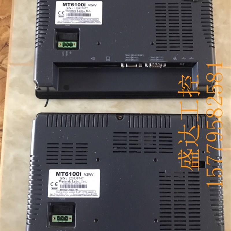 威纶工业触摸屏 MT6100IV2WV MT6100I V2WV实物拍摄 功能完好