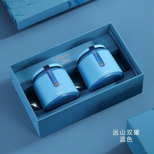高端茶叶包装盒空礼盒红茶岩茶绿茶半斤一斤茶叶礼品盒茶叶罐铁罐
