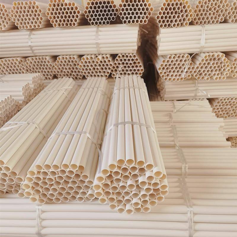 厂家白色PVC塑料硬管PVC穿线管塑料杆子支撑管PVC圆管穿线管