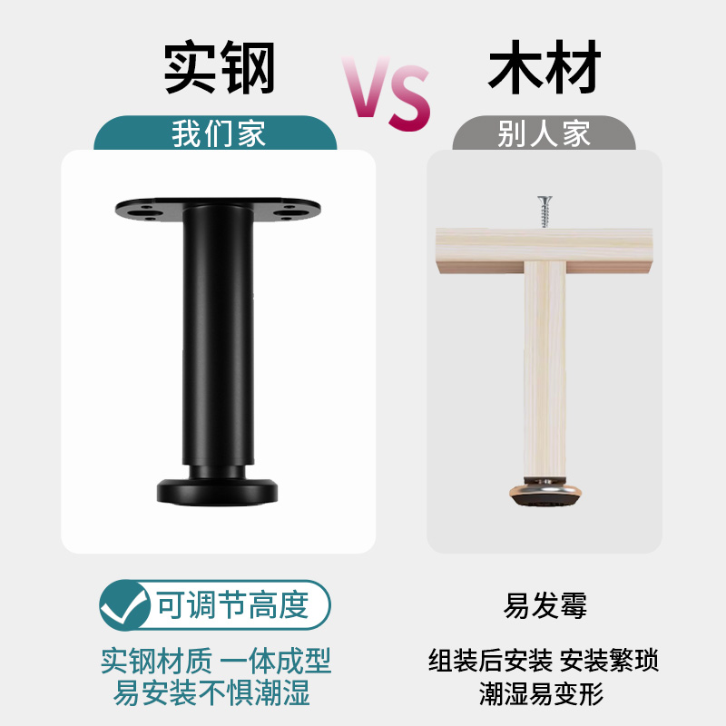 床腿支撑脚床底承重器床板固定排骨架可调节伸缩托架支伸缩杆加高