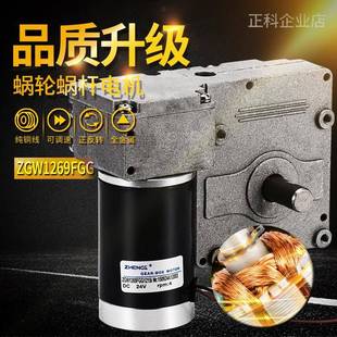 电机涡轮蜗杆电机直流减速电机12V24电机浙江电机微型电