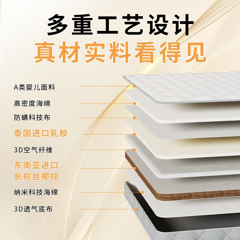 家用榻榻米床垫定制折叠椰棕乳胶垫子床垫地铺三人1米5专用炕垫子