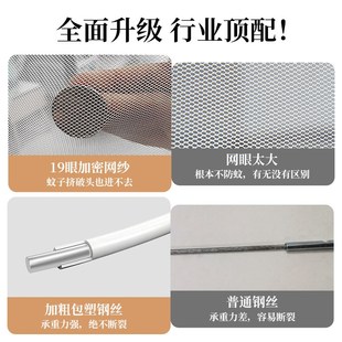 蚊帐家用卧室免安装 2024年新款 蒙古包1米5防摔儿童可折叠防蚊罩