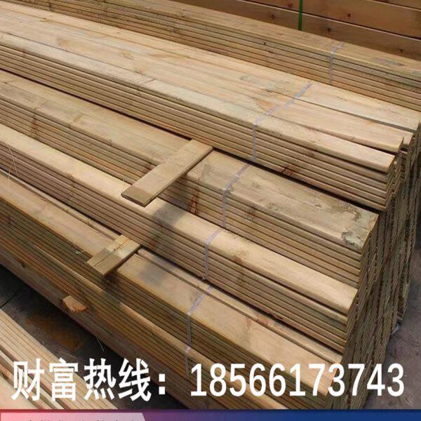 樟子松防腐木露台木板户外庭院地板桑拿板实木板材龙骨木方可定制