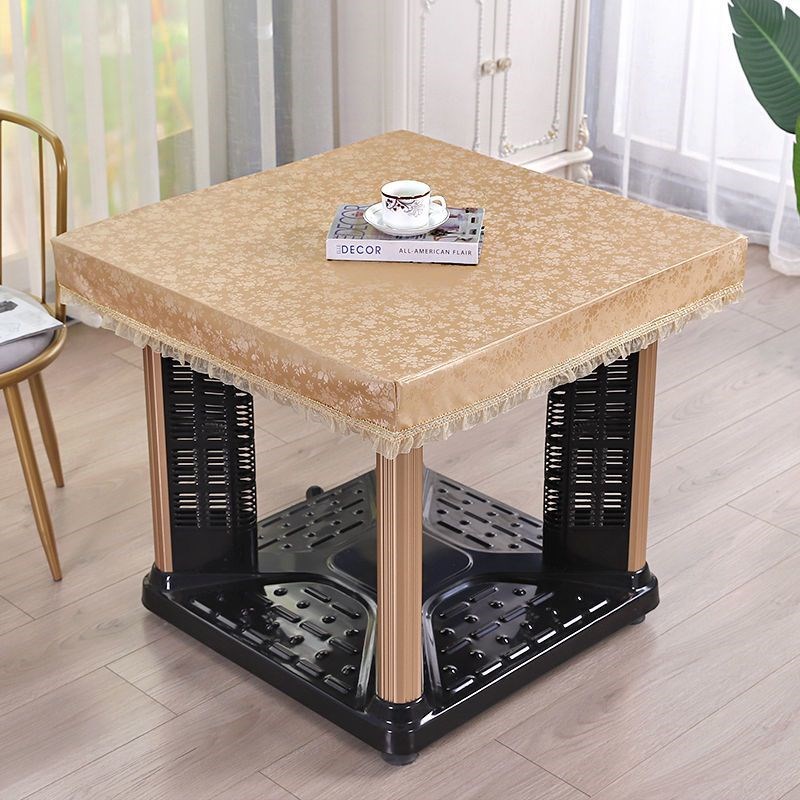 烤火桌面垫PU桌布防水防烫烤火罩皮套烤火桌皮桌罩餐桌茶几桌布皮