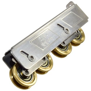 2085型铝长条四铜轮不锈钢静音轴承滚轮老式2001型推拉移门下滑轮