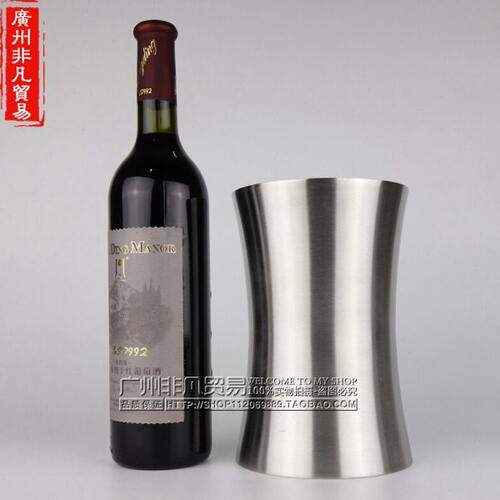 加厚不锈钢洋酒冰桶双层家用欧式红酒冰镇器装小冰粒桶创意香槟桶