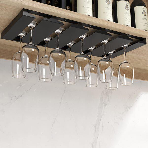 创意高脚杯架红酒杯架倒挂家用悬挂酒杯架子轻奢高档摆件收纳挂架