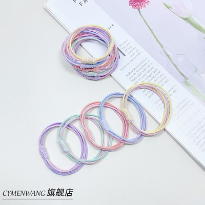 儿童皮筋女扎头初中生女孩子扎头发高弹力耐用2024新款大圈头绳