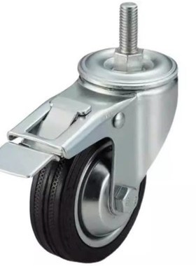 C-CTMS-75/100/125-R拧入型脚轮材质橡胶C-CTMJ-75/100/125-R