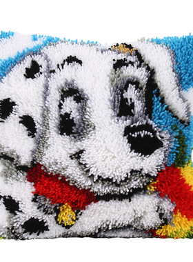 段段绣抱枕地毯毛线十字绣DIY材料包套件latch hook Pillow kits