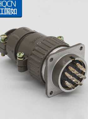 航空插头插座 P32K3Q/J3A 12Q12A  -12芯直式电线连接器电连接器