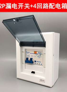 2P63A漏电开关带防水盒家用32安空调电热水器保护器C40a总开关箱