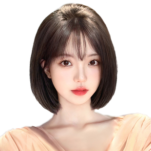 天空树假发女长发全头头套真发全真人发自然蓬松短发波波头假发套