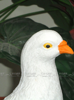 家居客厅花园草坪儿童房幼儿园装饰品小白鸽工艺礼品摆饰可爱动物