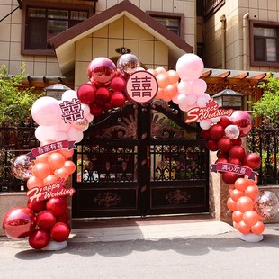结婚气球拱门支架装饰婚庆场景布置套装开业生日婚房婚礼高级感