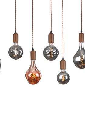 爱迪生led灯泡e27螺口复古暖光烟灰色大茶室民宿橱窗装饰艺术吊灯