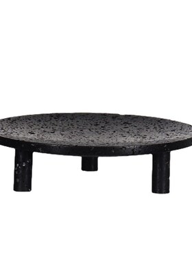 软装饰品摆件酒店样板间花艺大理石托盘天然大理石果盘工艺品