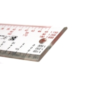 凹陷刻度1 100 比例尺 500 多比例制图尺 150 600 绘图直尺