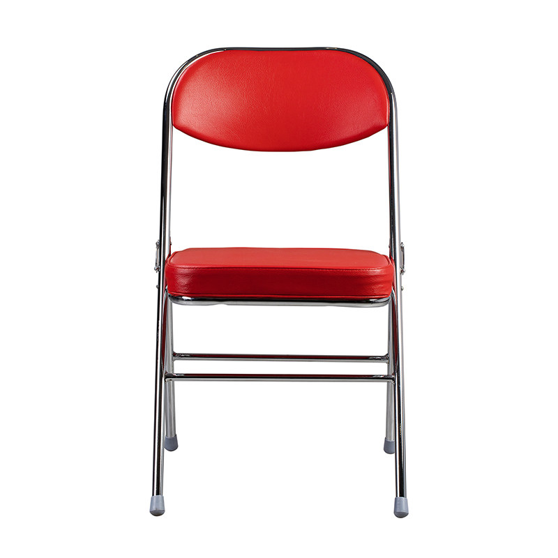 天坛家具 金属折叠椅 钢管椅 折椅 办公椅子 电镀钢折椅 *2把