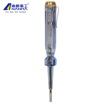 南帆安全耐用氖管发光测电笔 一字硬螺丝刀家用测漏电试电笔工具