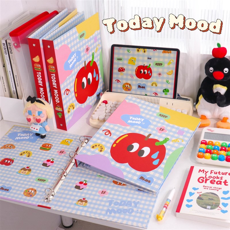 今日心情A4纸收纳夹活页文件夹产检收纳本试卷文件收纳册资料册