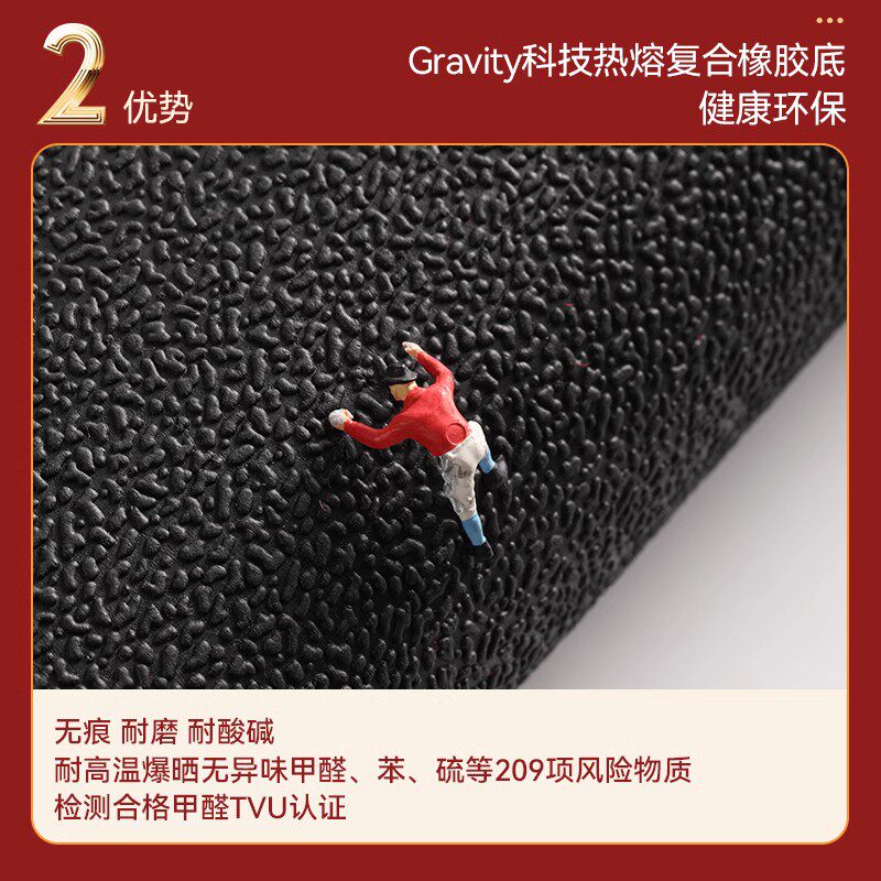 高级入户地垫家用防滑新中式免洗加厚乔迁新居耐磨玄关脚垫红地毯