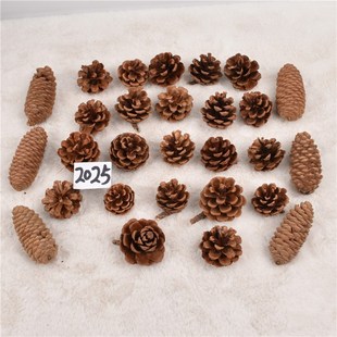 圣诞节装饰用品闪粉松果吊饰圣诞树装扮松果挂件圣诞花环装饰挂件