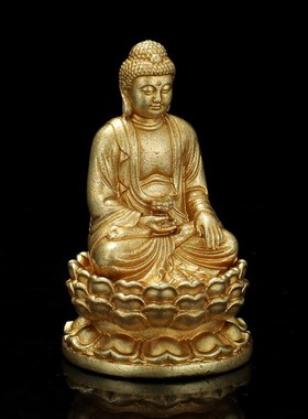 梵美吉祥纯铜随身迷你小佛像释迦摩尼阿弥陀佛药师地藏王观音菩