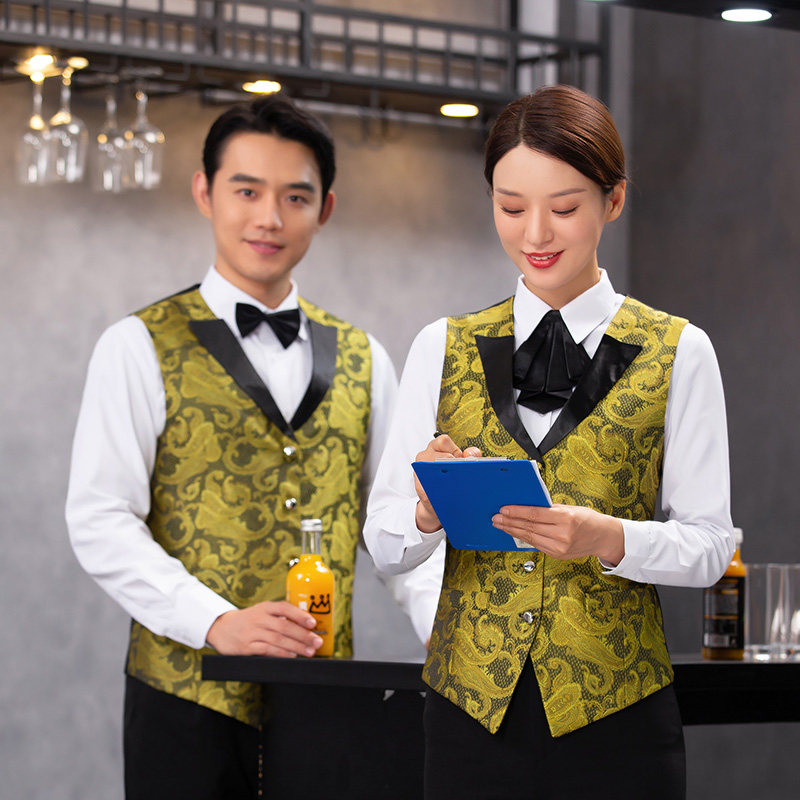酒吧KTV服务员工作服马甲西餐厅服务生服装夜场调酒师工装马夹男,男装,背心,淘宝优惠券,粉丝福利购,淘宝优惠卷