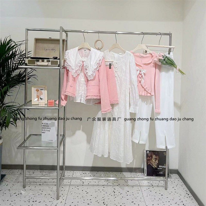 服装店展示架不锈钢货架女装店落地架创意多层陈列架鞋包帽挂衣架,商业/办公家具,服装展示架,淘宝优惠券,粉丝福利购,淘宝优惠卷