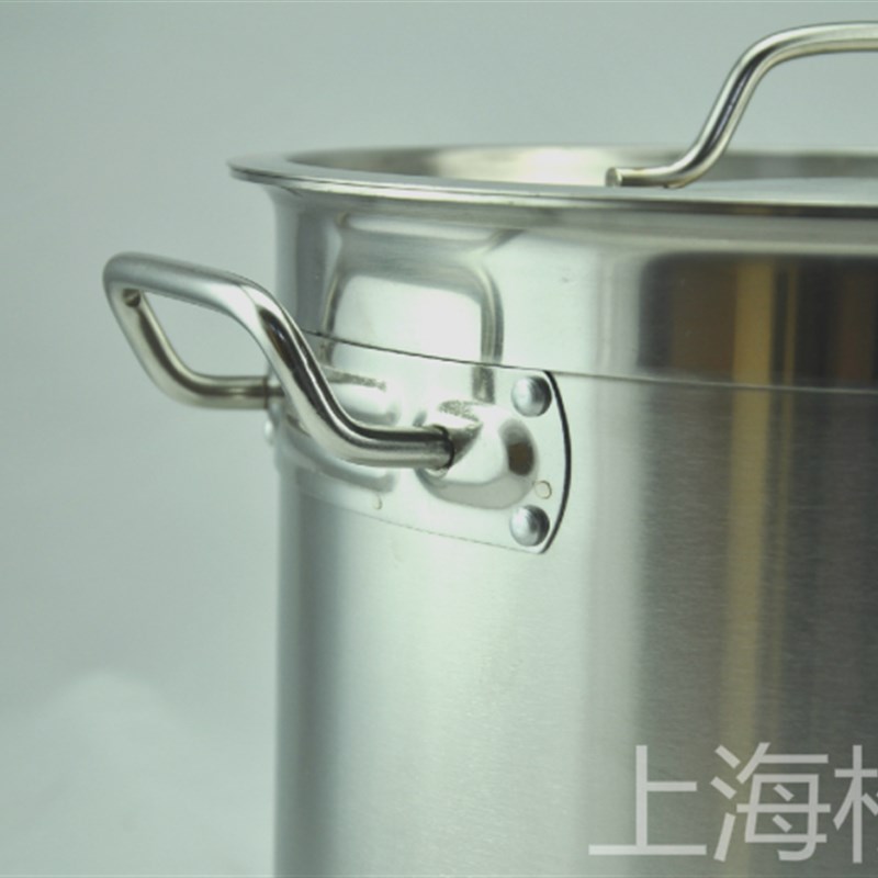 不锈钢复合底带盖汤桶酒店厨房商用高锅汤锅桶复底汤锅加厚电磁炉