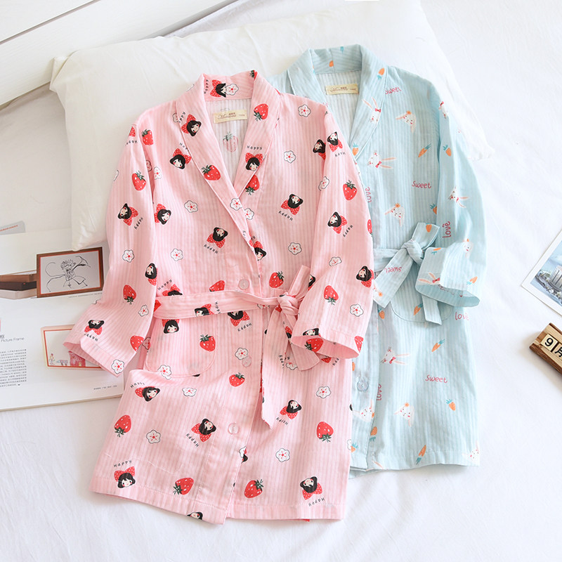 2021春秋新品儿童纯棉纱布薄款睡袍女童家居袍全棉凉爽亲子家居服,童装/婴儿装/亲子装,家居袍/睡袍,淘宝优惠券,粉丝福利购,淘宝优惠卷