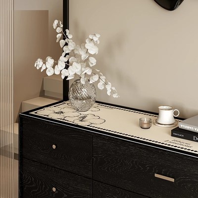 电视柜桌垫进门玄关鞋柜保护垫子免洗防水防油餐边柜桌布天津地毯