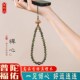 普陀山手机挂禅意国风绿檀木串珠手机链桃木莲花挂饰黑檀木质礼物